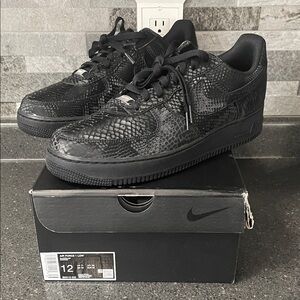 Nike Air Force 1 Low Kobe Bryant Men’s Size 12 - Black/Black Triple Snake